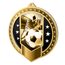 Metallmedaille MDMAR03M02 | Fußball