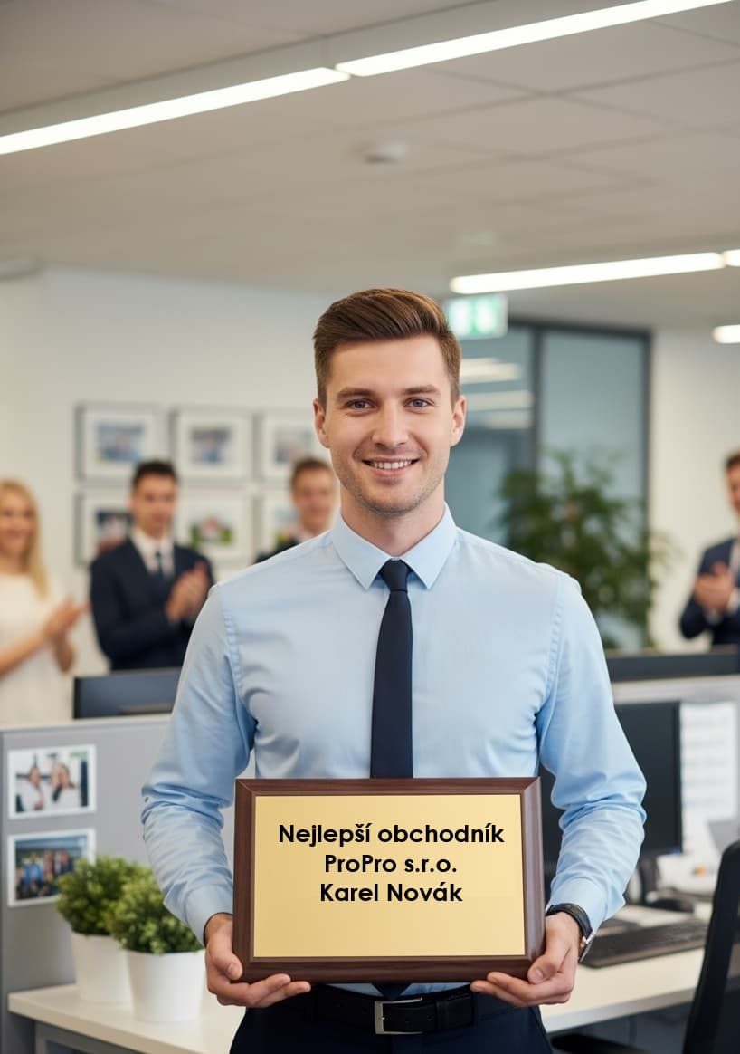 zaměstnanec měsíce plaketa