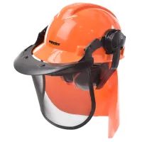 HECHT 900100 - Cască de protecție cu căști auditive și vizieră CE