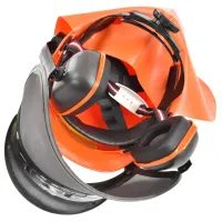 HECHT 900100 - Cască de protecție cu căști auditive și vizieră CE