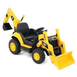 CAT BACKHOE GALBEN - Buldoexcavator cu baterie