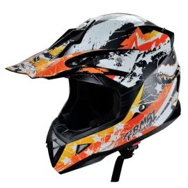 HECHT53915S - Casca portocalie S ATV