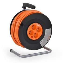 450153 - Cablu prelungitor - 50 m, rolă pe tambur cu 4 prize
