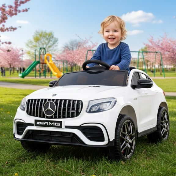 MERCEDES-BENZ GLC 63 S WHITE - Masina cu baterie