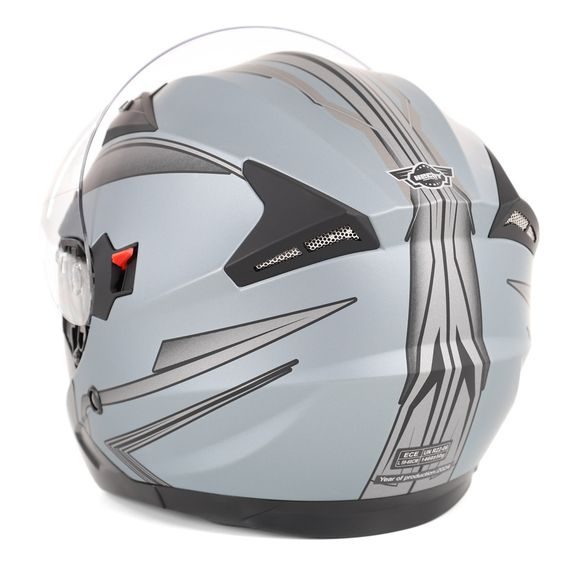 HECHT52627L - Casca L scuter albastru unghiular