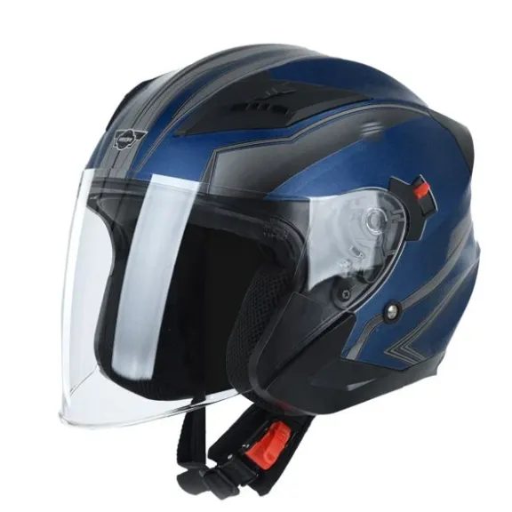 HECHT53627S - Casca albastra S, scuter