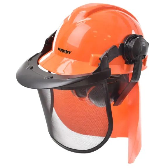 HECHT 900100 - Cască de protecție cu căști auditive și vizieră CE