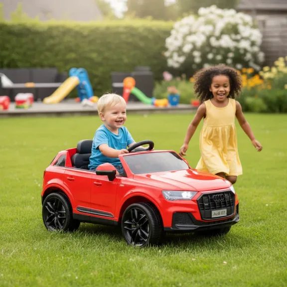AUDI Q7 RED - Masină de jucărie cu baterie