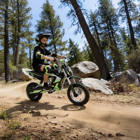 HECHT 54300 GREEN - Motocicleta electrică Off Road ACCU