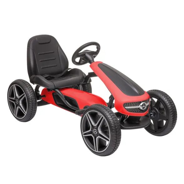 MERCEDES BENZ PEDAL GO KART RED - KART ROȘU, CU PEDALE