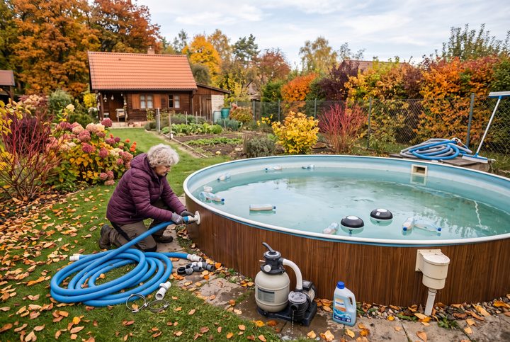 Sfârșitul lunii septembrie anunță toamna: Cum să pregătiți corect piscina pentru iarnă
