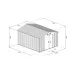 HECHT10X10PLUS - MAGAZIE GRADINA DIN TABLA 291 X 291 X 214 CM - CASE DE GRĂDINĂ - MOBILIER DE GRĂDINĂ