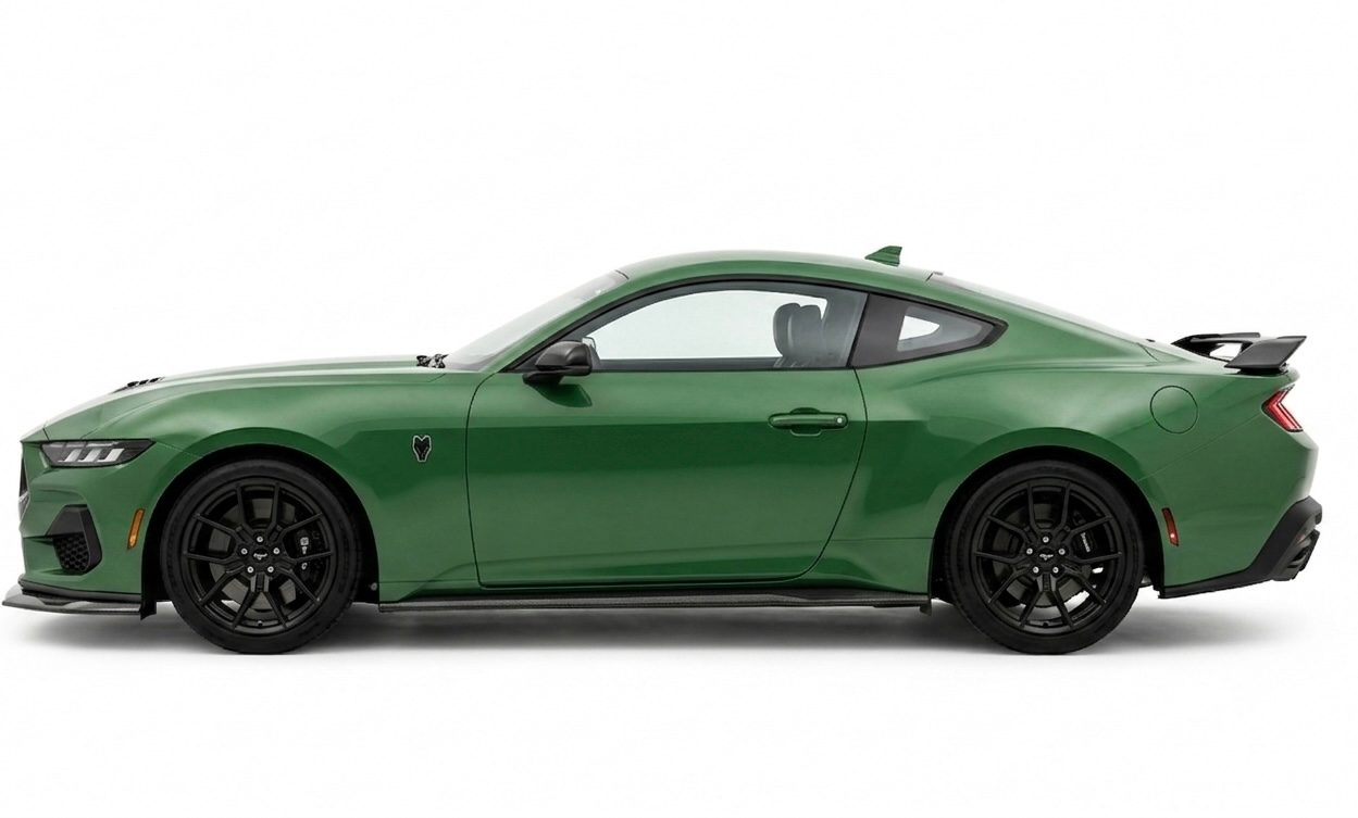 Ford Mustang S650 Dark Horse styling po úpravě – boční pohled
