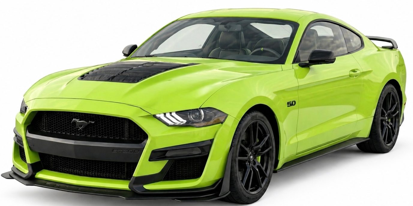 Ford Mustang S550 facelift 2018 2023 – boční pohled