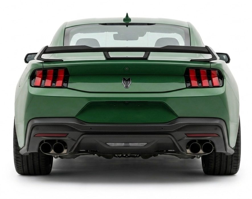 Ford Mustang S650 Dark Horse styling po úpravě – zadní pohled
