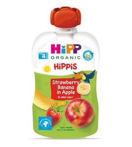 HiPP BIO 100% ovoce Jablko-Banán-Jahoda