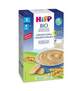 HiPP BIO Mléčná kaše na dobrou noc s dětskými keksy 250g