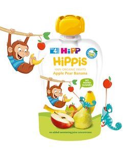 HiPP BIO 100% ovoce Jablko-Hruška-Banán
