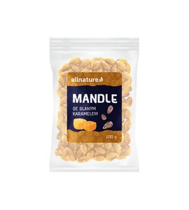 Allnature Mandle slaný karamel 100 g 25.4.24