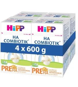 HiPP 4x Počáteční kojenecká výživa HiPP HA 1 Combiotik 600g