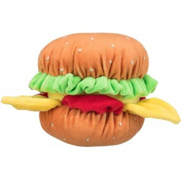 Trixie BURGER, plyšový hamburger se zvukem, 13cm