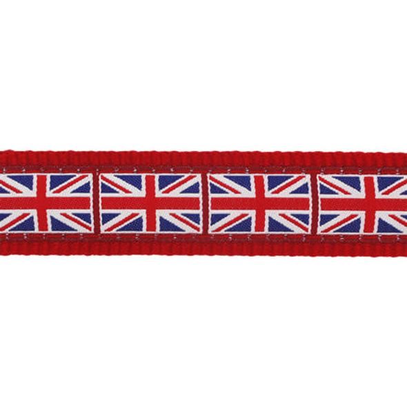Red Dingo Vodítko RD přep. 15 mm x 2 m - Union Jack Flag