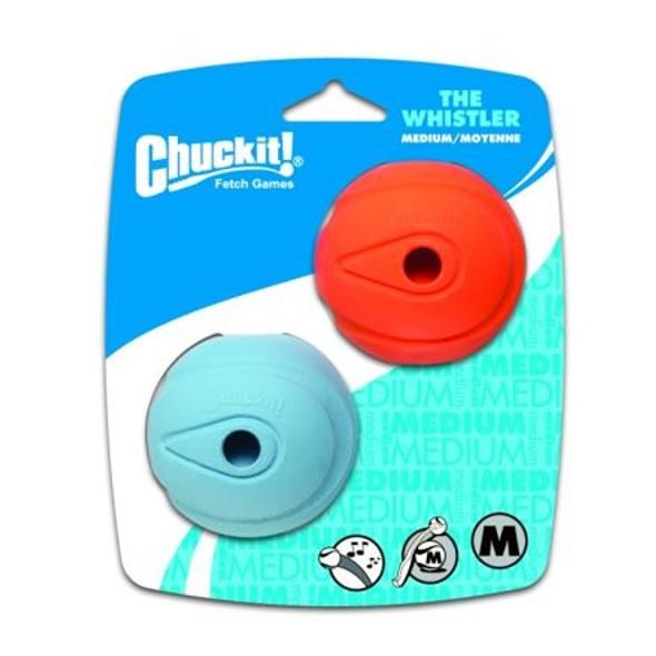 Chuckit! Míčky Whistler Medium 6,5 cm - 2 na kartě