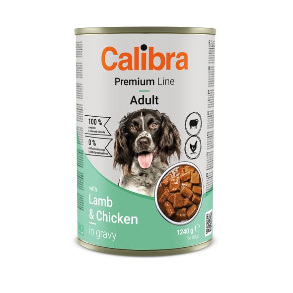 Calibra Dog Premium konzerva Lamb&Chicken 1240 g