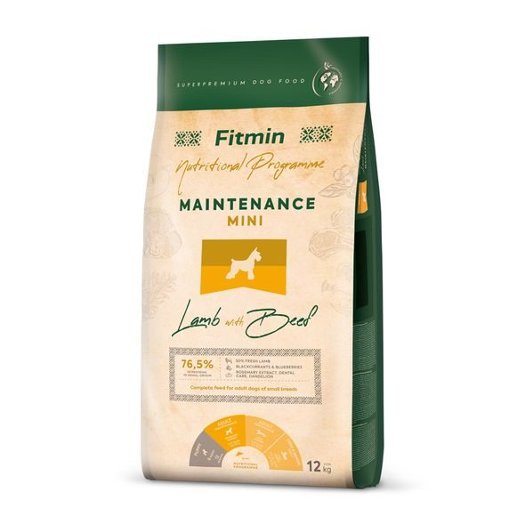 Fitmin Mini Maintenance Lamb Beef krmivo pro psy Hmotnost: 12 kg