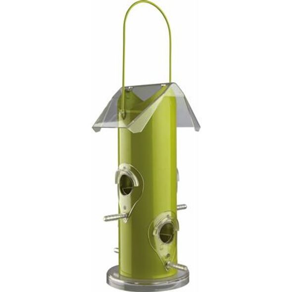 Trixie Zahradní krmítko pro ptáčky, 4 otvory 14x25x14 cm kovové zelené