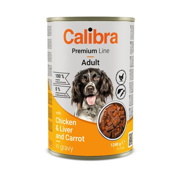 Calibra Dog Premium konzerva Chicken&Liver 1240 g