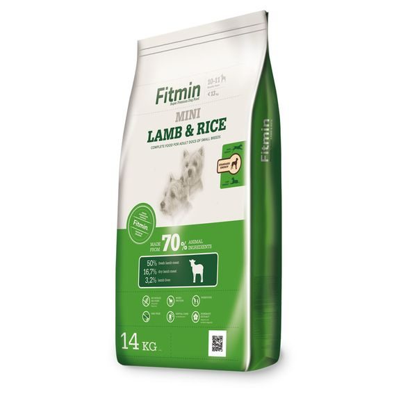 Fitmin Mini Lamb&Rice krmivo pro malé psy Hmotnost: 14 kg