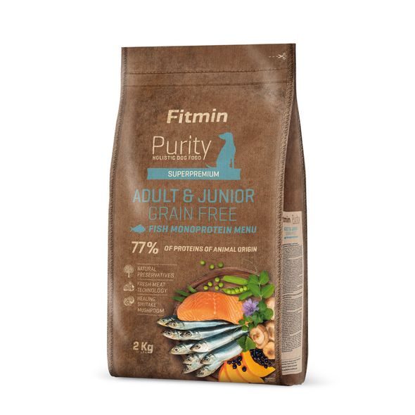 Fitmin Purity GF Adult&Junior Fish menu krmivo pro psy Hmotnost: 2 kg