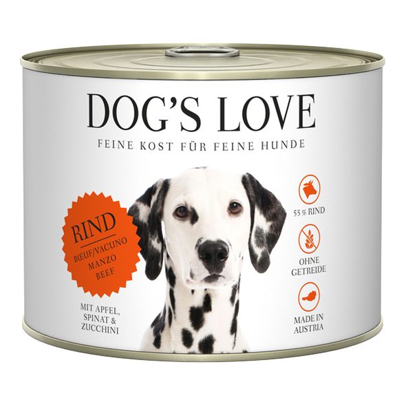 Dog's Love Hovězí Adult Classic konzerva 200g