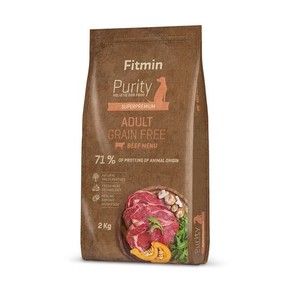 Fitmin Purity Adult GF Beef krmivo pro psy Hmotnost: 2 kg