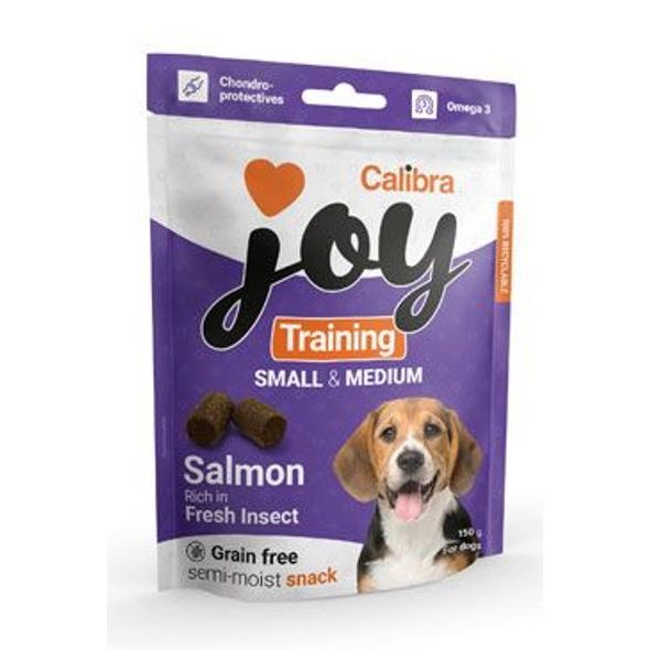 Calibra Dog Joy Training Snacks Small & Medium Salmon & Fresh Insect 150 g