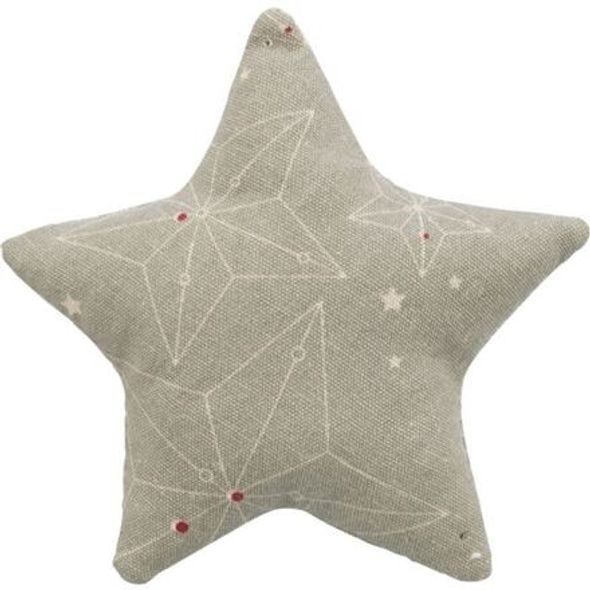 Trixie Xmas STAR - vánoční hvězda polštářek, s catnipem, 10 cm, béžová
