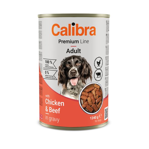 Calibra Dog Premium konzerva Chicken&Beef 1240 g