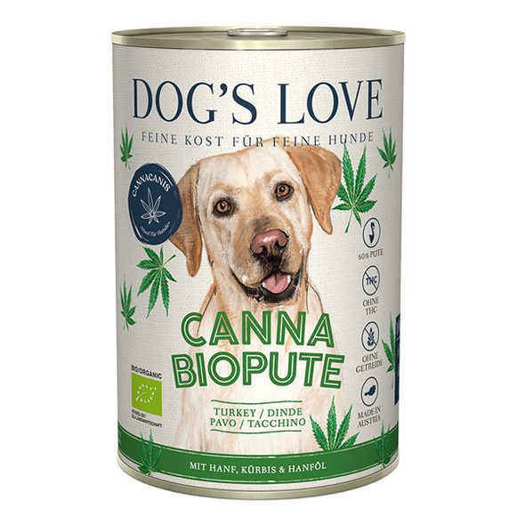 Dog's Love Canna Bio Krocan Adult konzerva 400g