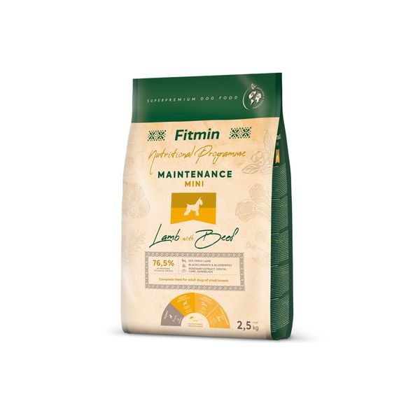 Fitmin Mini Maintenance Lamb Beef krmivo pro psy Hmotnost: 2.5 kg