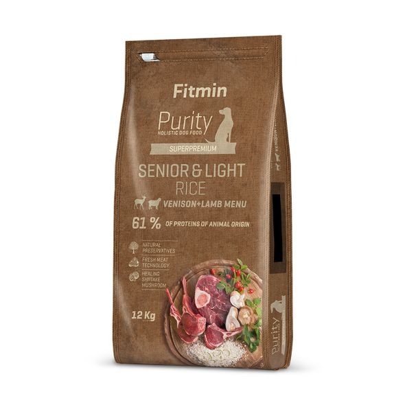 Fitmin Purity Rice Senior&Light Venison pro psy Hmotnost: 12 kg