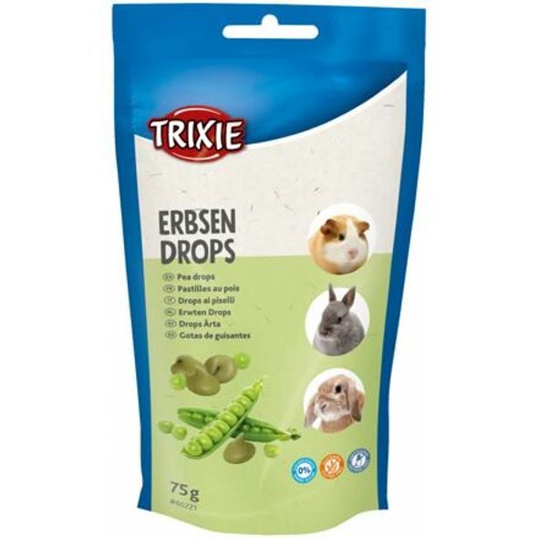 Trixie PEA DROPS - hráškové dropsy, pamlsek pro hlodavce, 75g