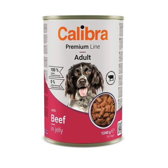 Calibra Dog Premium konzerva Beef 1240 g