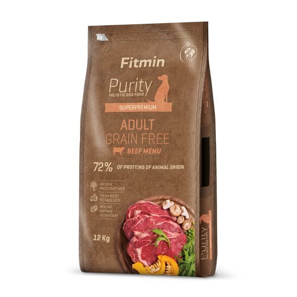 Fitmin Purity Adult GF Beef krmivo pro psy Hmotnost: 12 kg