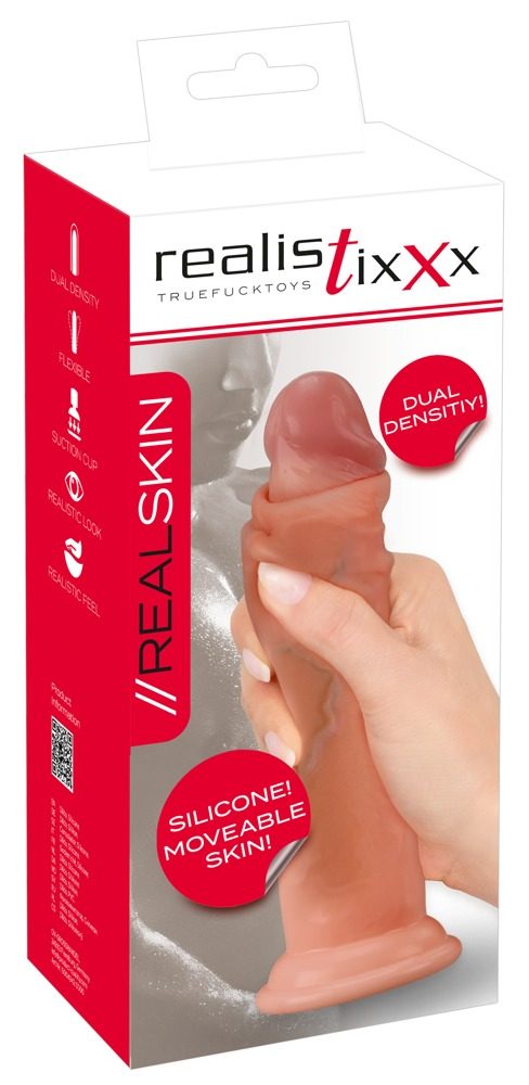 Realistixxx Real Skin Dual Density Dildo 20.5cm Skin (obrázek 9)