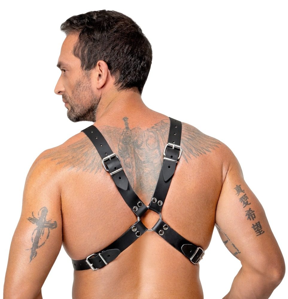 Zado Leather X Shaped Chest Harness 2010313 Black (obrázek 3)