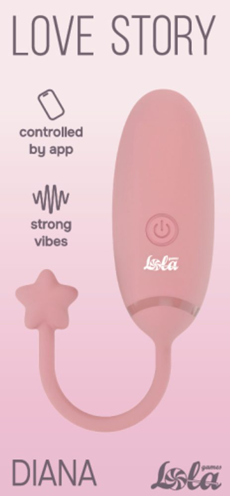 Lola Games App Controlled Vibrating Egg Diana Love Story Pink (obrázek 3)