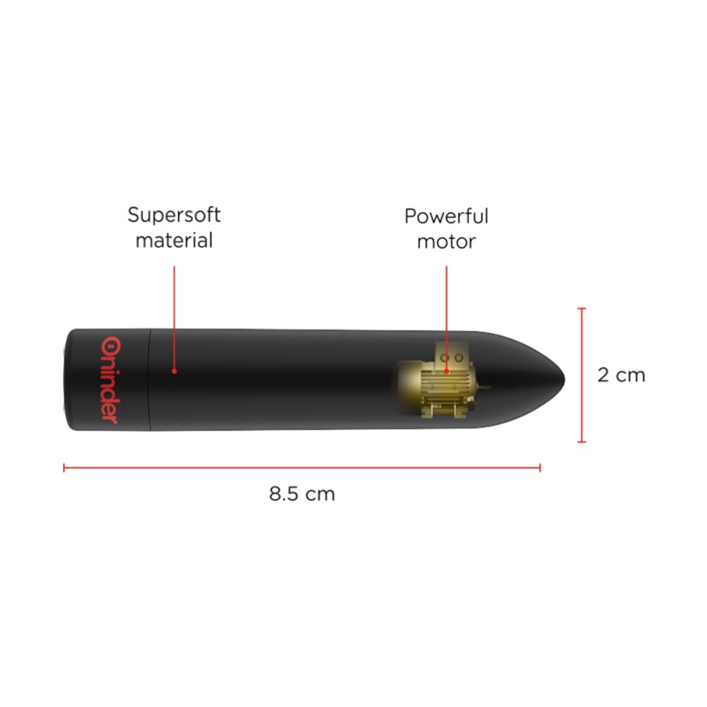 Oninder Berlin Bullet Vibrator Black (obrázek 7)