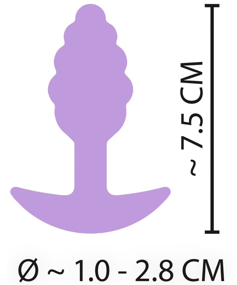 Cuties Mini Butt Plug Purple (obrázek 7)