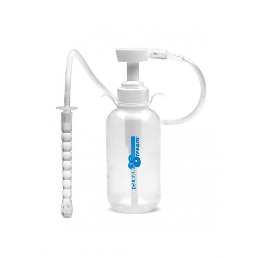 E-shop CleanStream Pump Action Enema Bottle with Nozzle Clear